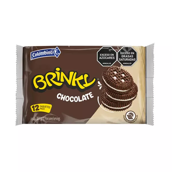 Galleta Brinky Chocolate Colombina 12 Unidades