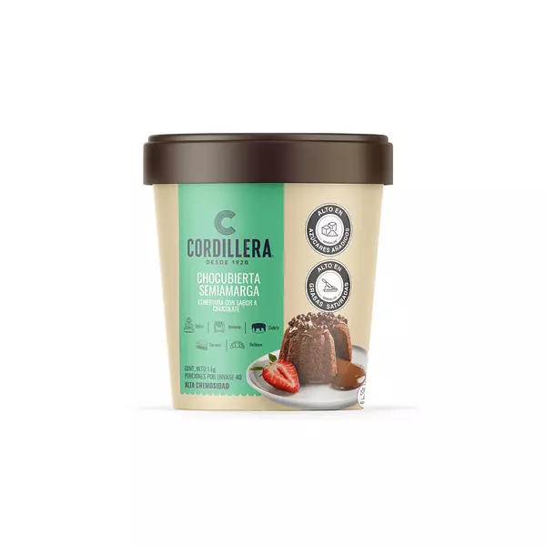 Chocubierta Chocolate  Semiamargo Cordillera