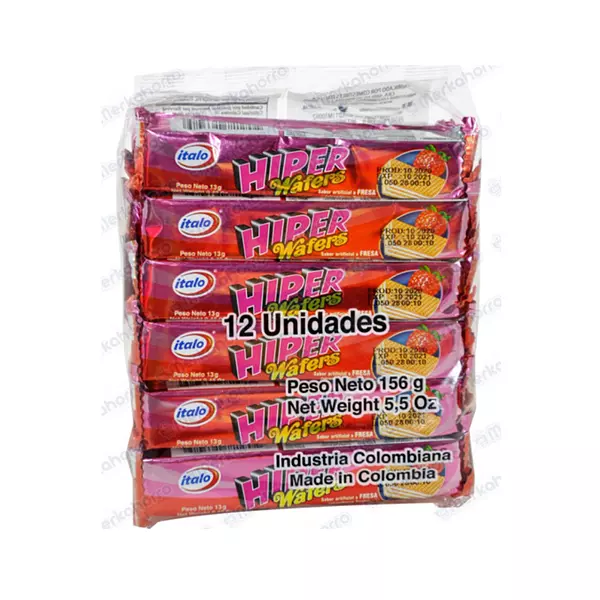 Galleta Wafer Fresa 12 und Italo