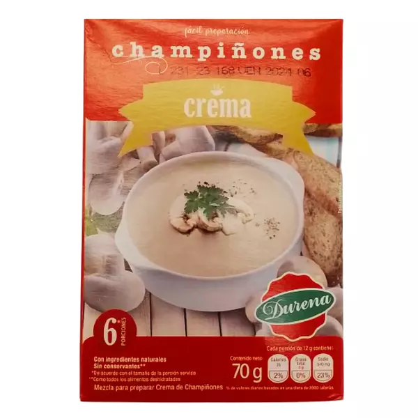 Crema De Champiñones Durena