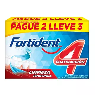 Fortident Limpieza Profunda Pague 2 Lleve 3