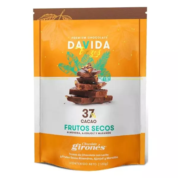 Chocolate En Trozos Frutos Secos 37%