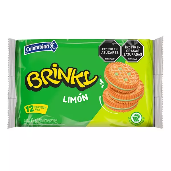 Galleta Brinky Limón (12 Unidades) Colombina