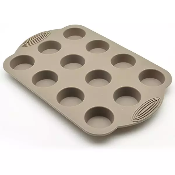 Molde Mini Ponque 30X19.5X2 Cm Beige