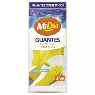 Guantes Domestico Amarillo Talle 7-7 1/2 Midia