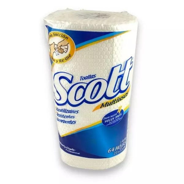 Toalla De Manos Scott Rollo 64 Hojas 21X22 Cm