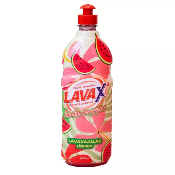 Jabon Liquido Sandia -Pepino Frasco Lavax