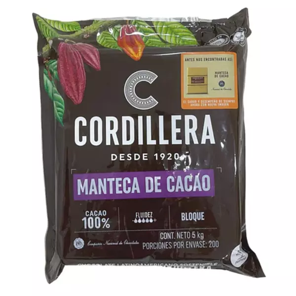 Manteca De Cacao 100 % Cordillera