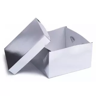 Caja Tapa Y Base Plateada 15X15  Milcajas