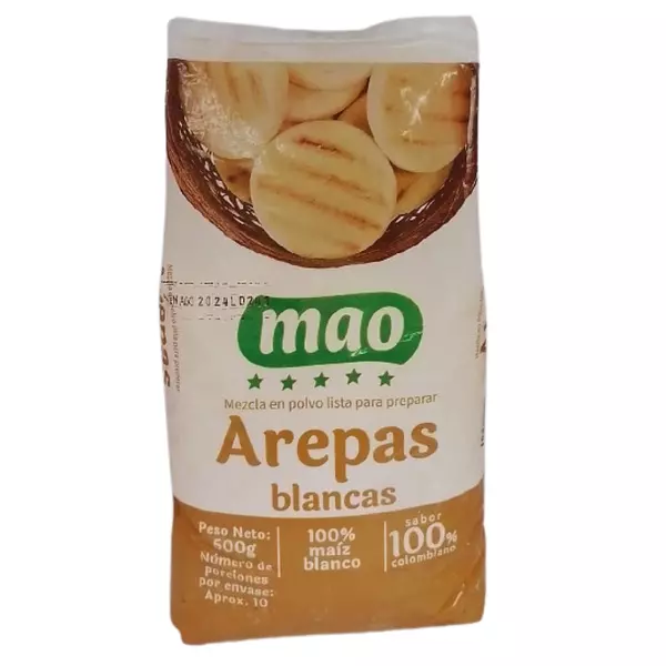 Harina Para Arepa Blanca Mao
