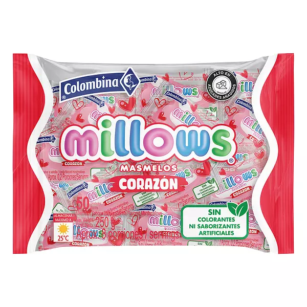 Masmelos Millows Corazón (50 Unidades)