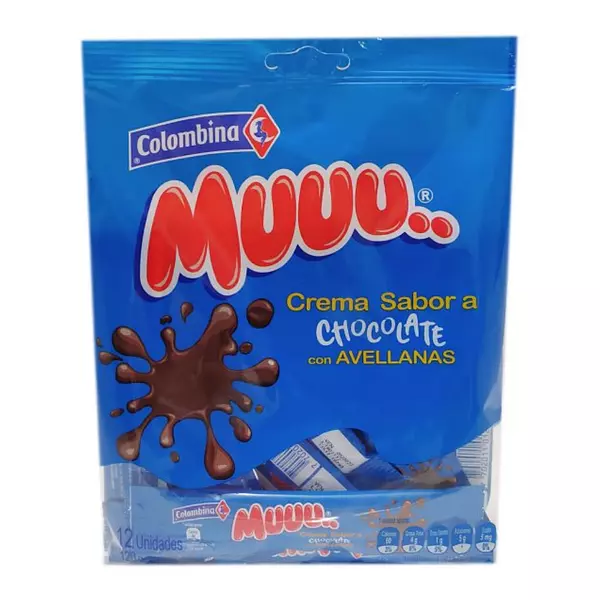 Crema Sabor A Chocolate Con Avellanas Muu