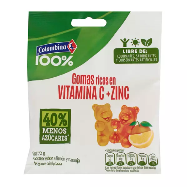 Gomez Vitamina C+ Zinc Colombina