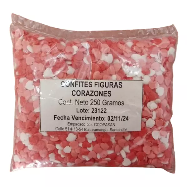 Gragea Figura De Corazones Empaque