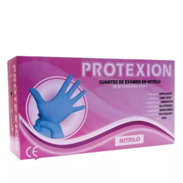 Guantes De Nitrilo Talla L Protexion 