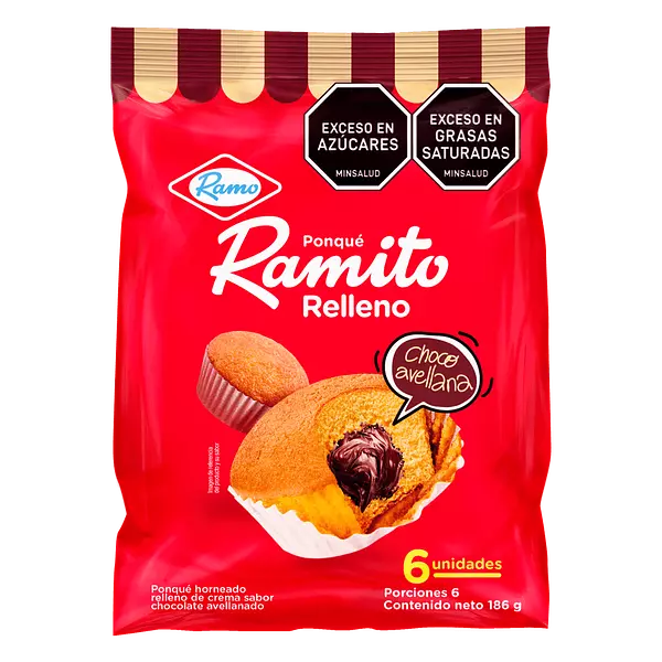 Paquete Ponqué Ramo Relleno Choco