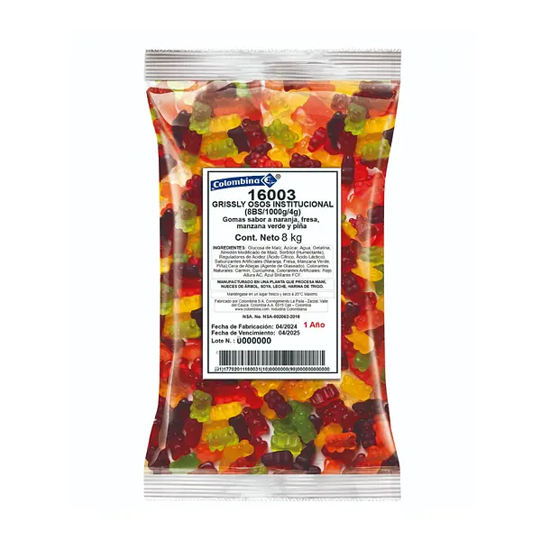 Gomitas Osos 1000grm Colombina