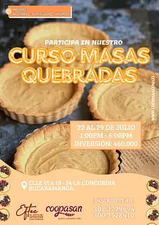 CURSO MASAS QUEBRADAS BUCARAMANGA