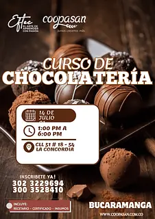 CURSO CHOCOLATERÍA BUCARAMANGA